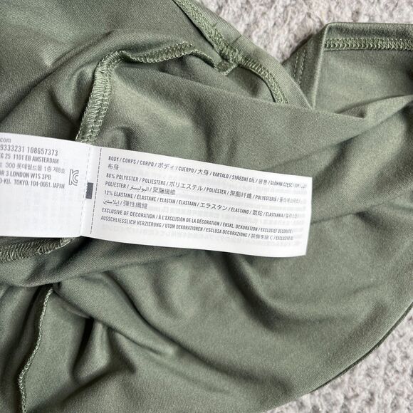 Hollister Crop T-Shirt Womans XXL Green Long Sleeve Stretch - Picture 12 of 12